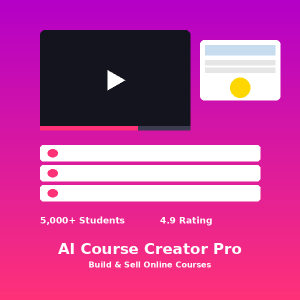 AI Course Creator Pro - Build & Sell Online Courses